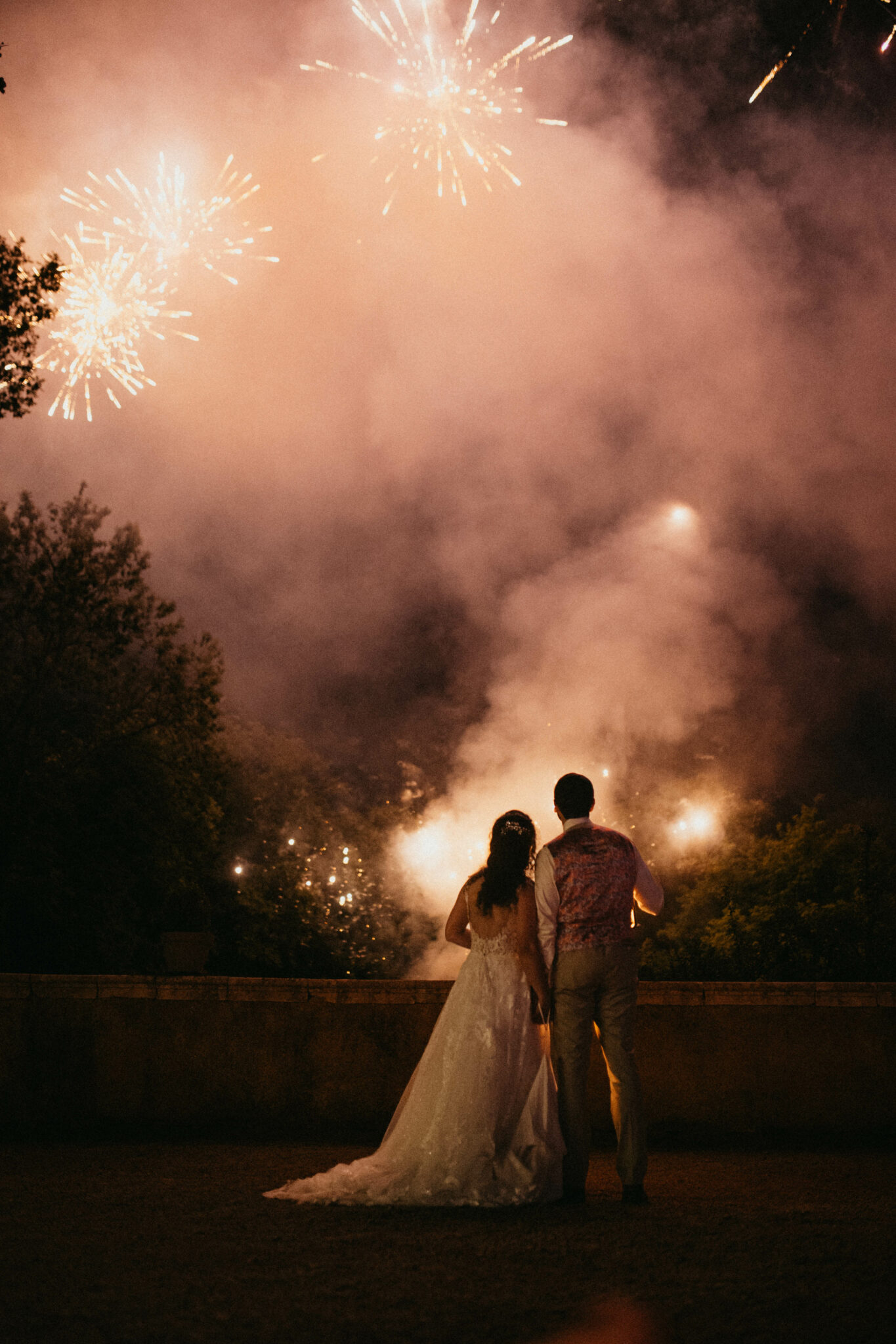 Photographe mariage Chateau Autigny la Tour feu d artifice