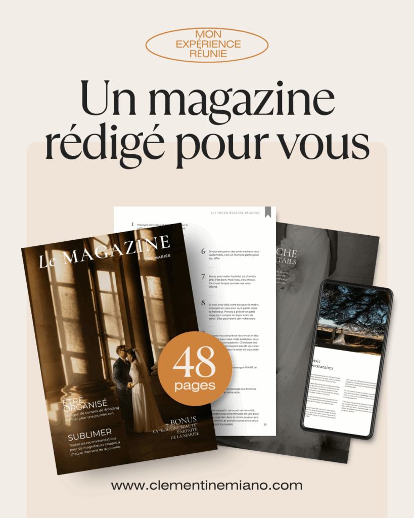 Magazine des Mariés Photographe Mariage Nancy Clementine Miano